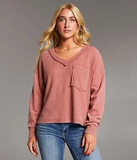 Waffle Knit Top