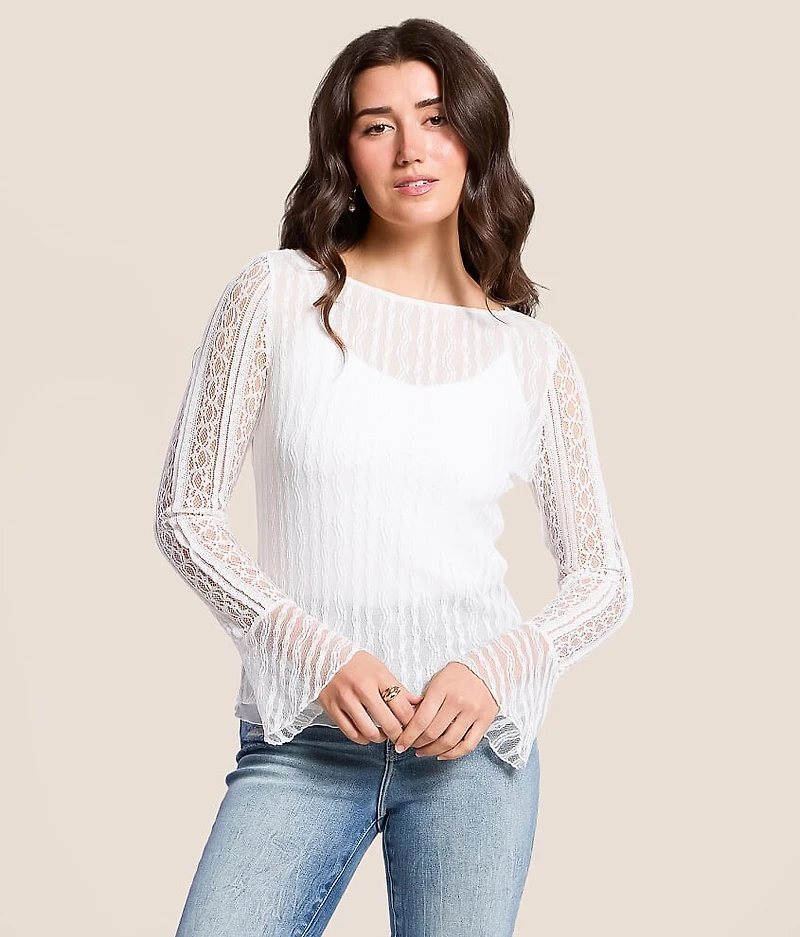 Mixed Lace Top