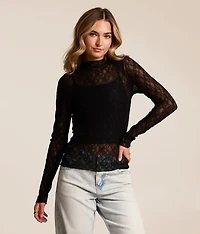 Sheer Lace Top