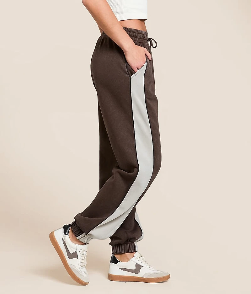 Washed Color Block Jogger