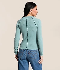 Exposed Seam Top