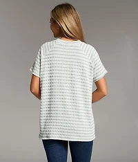 Textured Stripe Top
