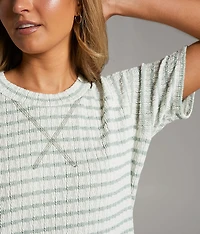 Textured Stripe Top