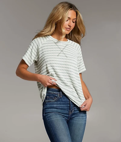 Textured Stripe Top
