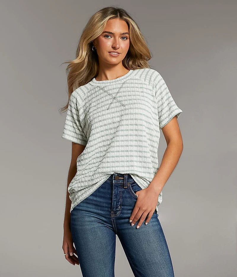Textured Stripe Top