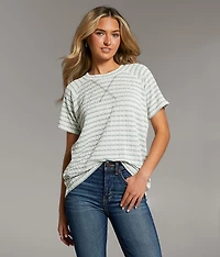 Textured Stripe Top