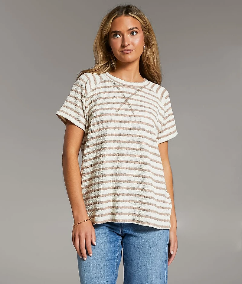 Textured Stripe Top