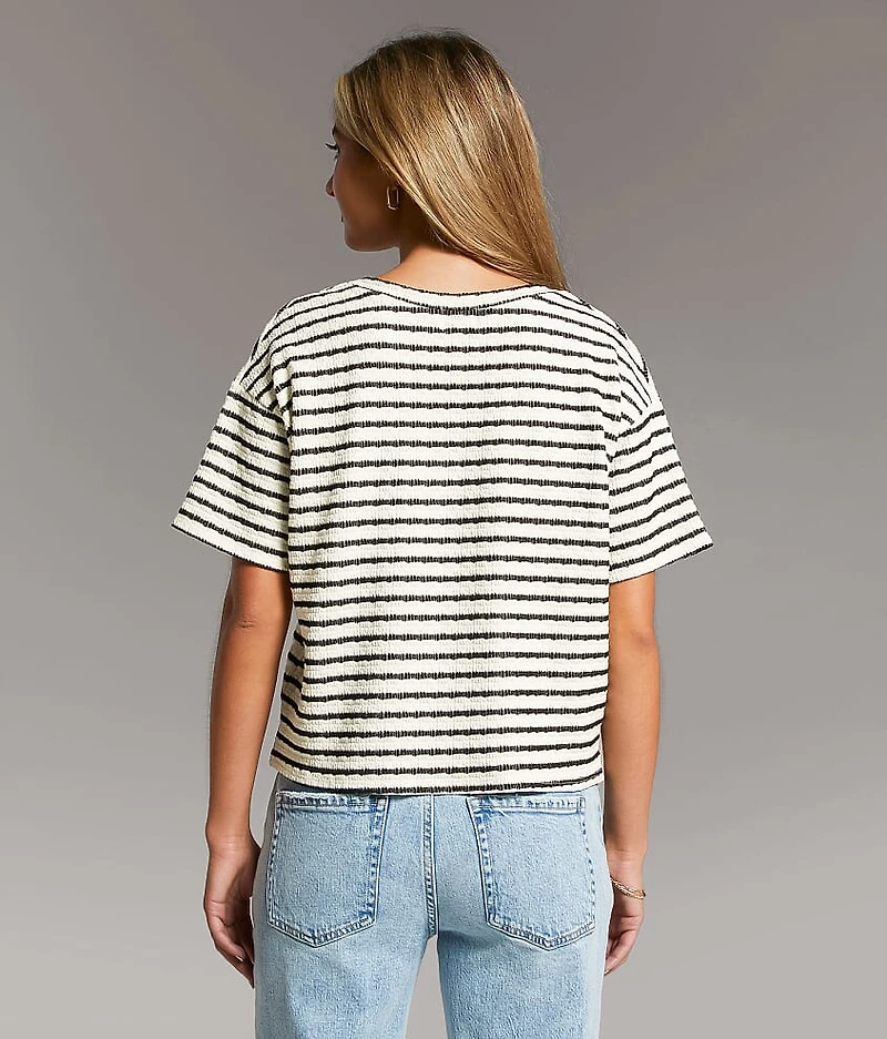 Textured Stripe Top