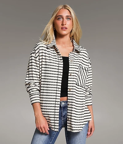 Textured Stripe Shirt