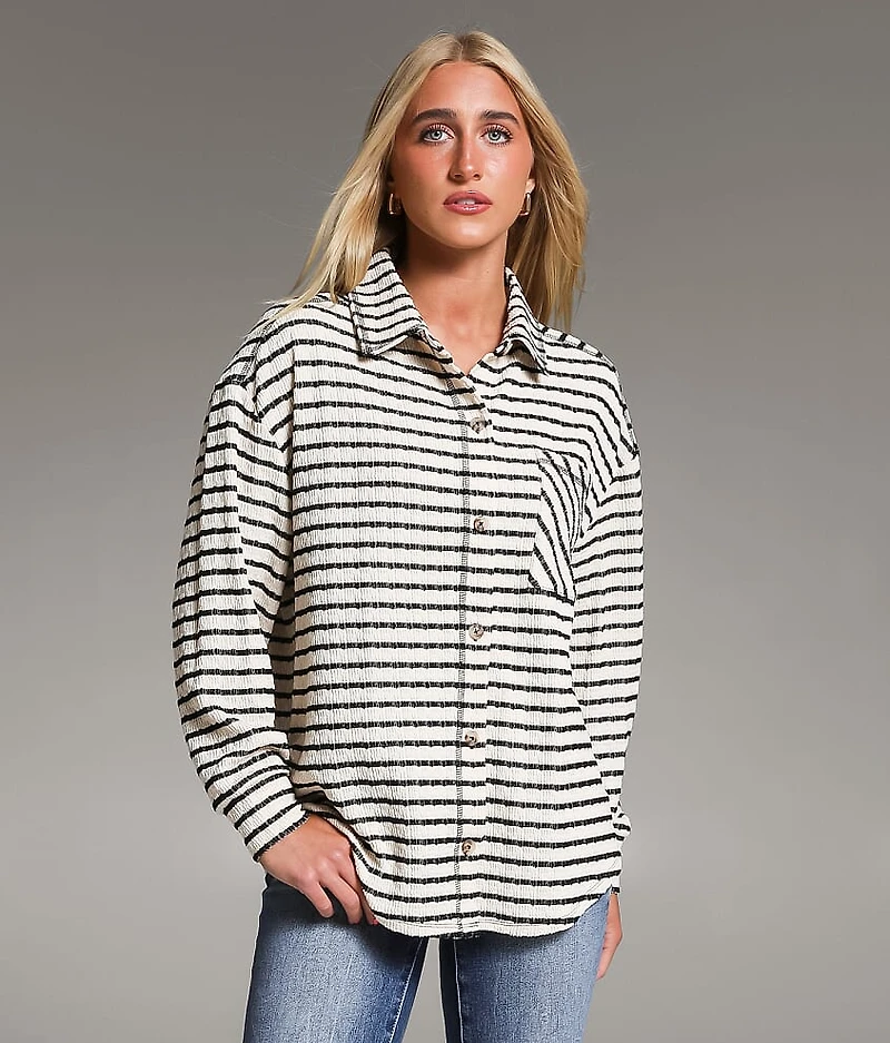 Textured Stripe Shirt