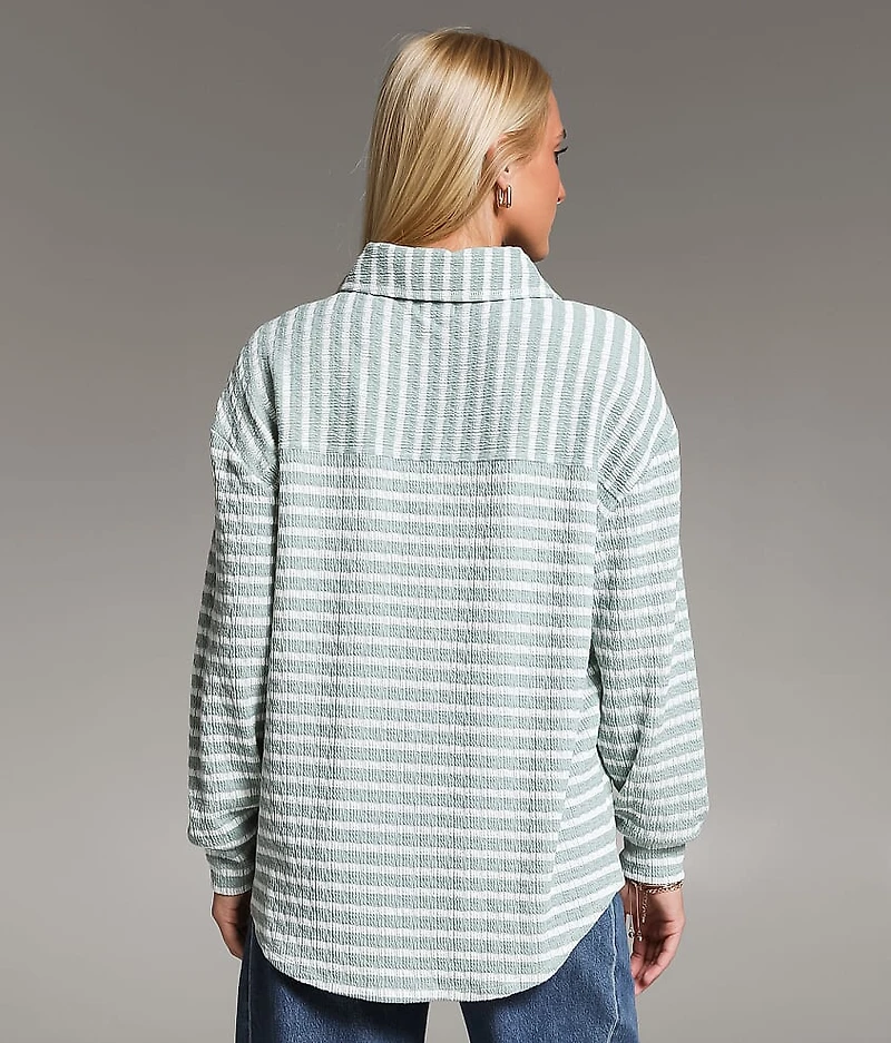 Textured Stripe Shirt