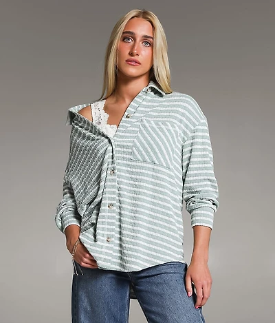 Textured Stripe Shirt