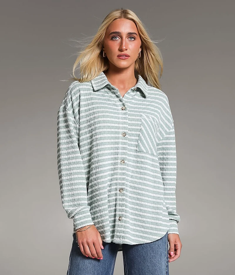 Textured Stripe Shirt