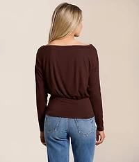 Boatneck Dolman Top