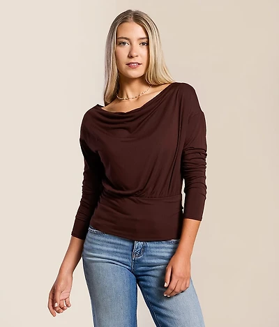 Boatneck Dolman Top