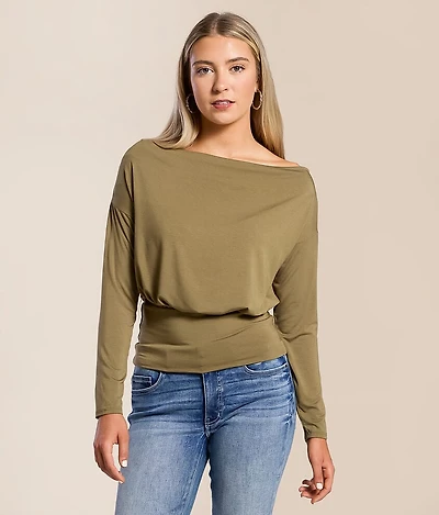 Boatneck Dolman Top