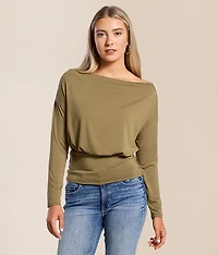 Boatneck Dolman Top