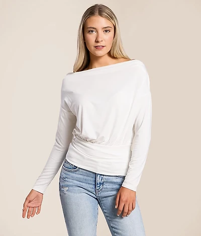 Boatneck Dolman Top