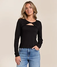 Twisted Keyhole Top