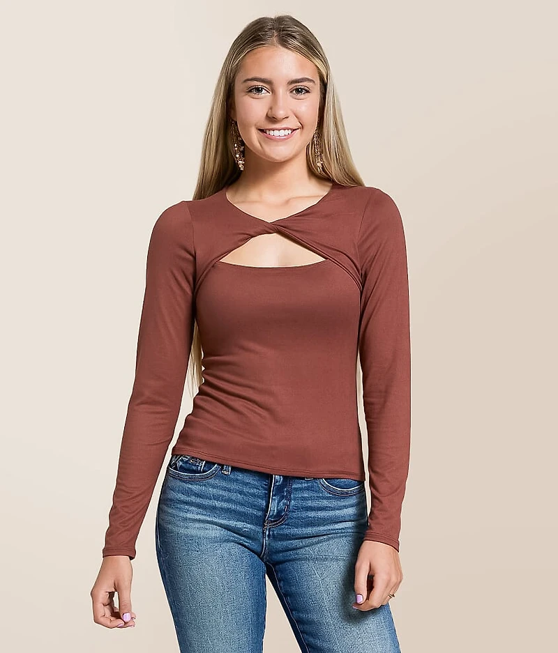 Twisted Keyhole Top