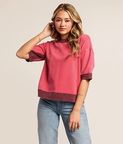 Color Block Oversized T-Shirt