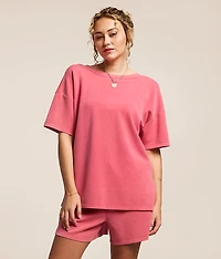 Washed 2-Way Oversized T-Shirt