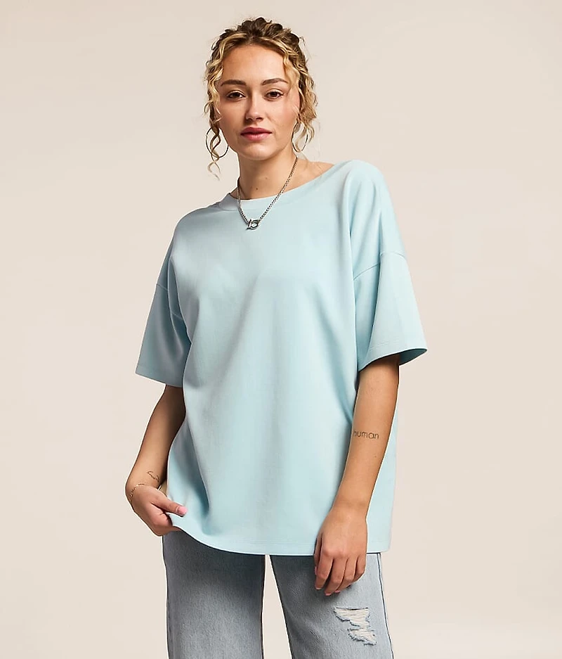 Washed 2-Way Oversized T-Shirt