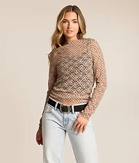 Polka Dot Lace Top