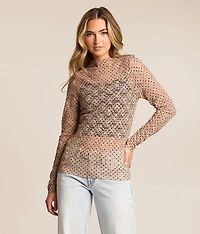 Polka Dot Lace Top