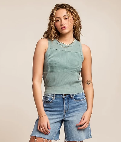 Waffle Knit Tank Top