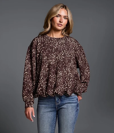 Bubble Hem Pullover