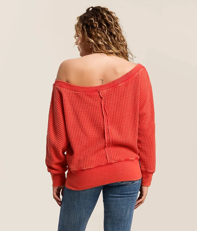 Washed Waffle Top