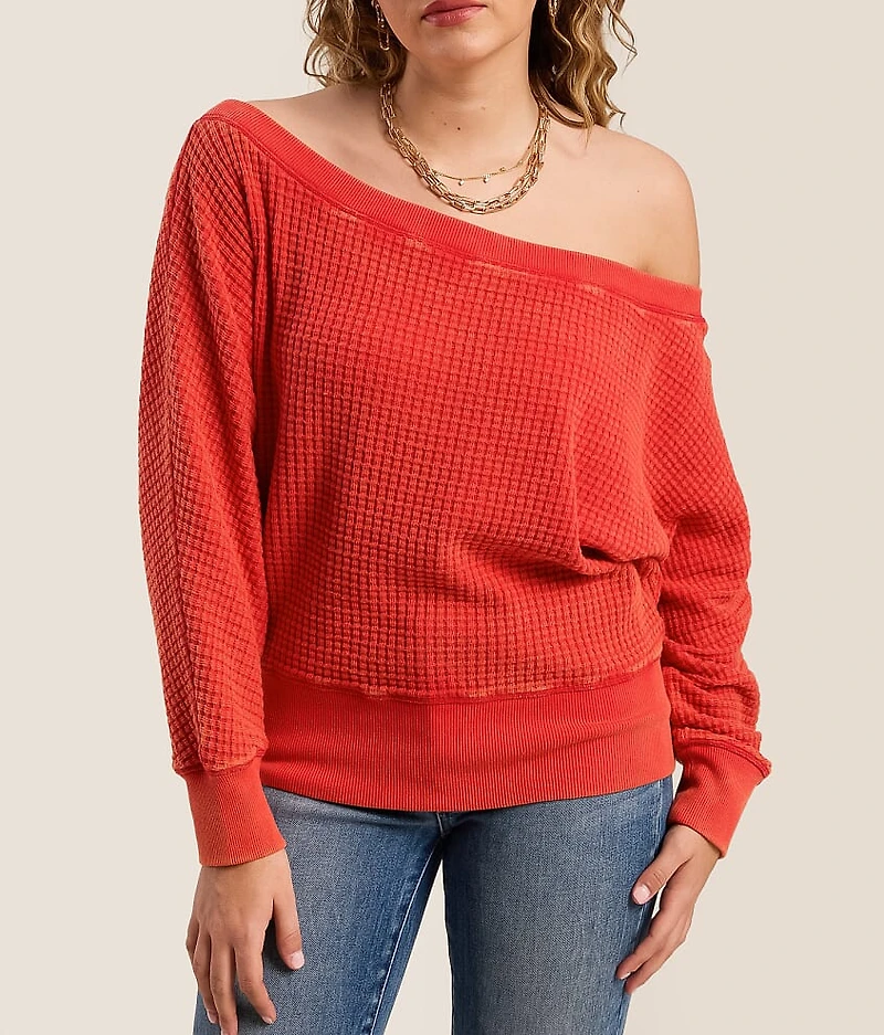 Washed Waffle Top