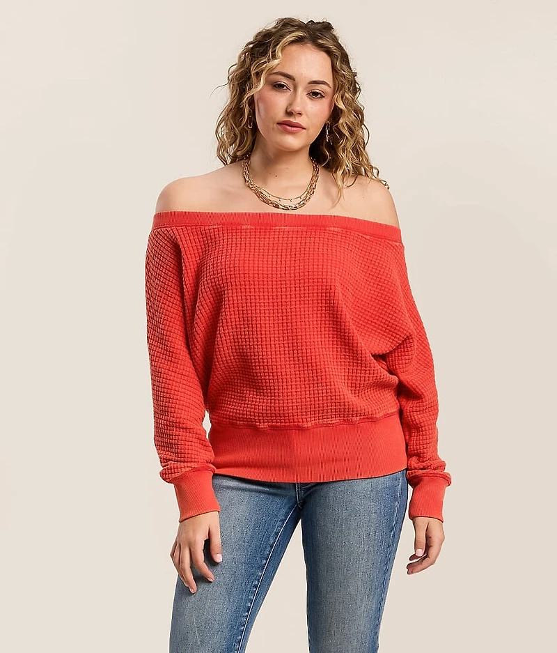 Washed Waffle Top