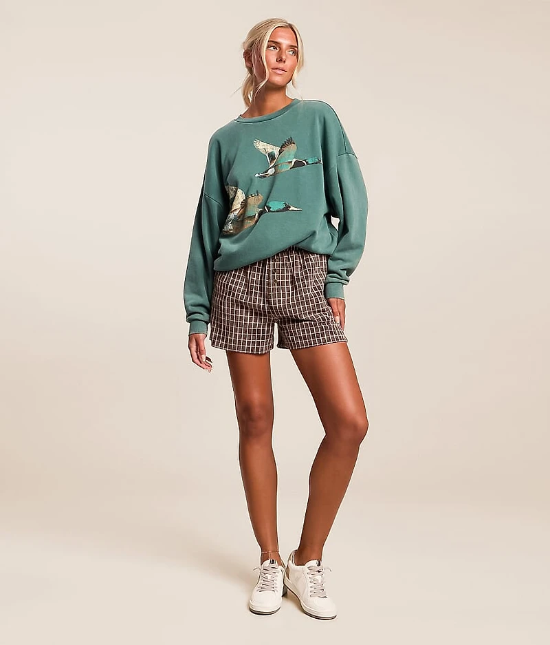 Plaid Washed Boxer Short