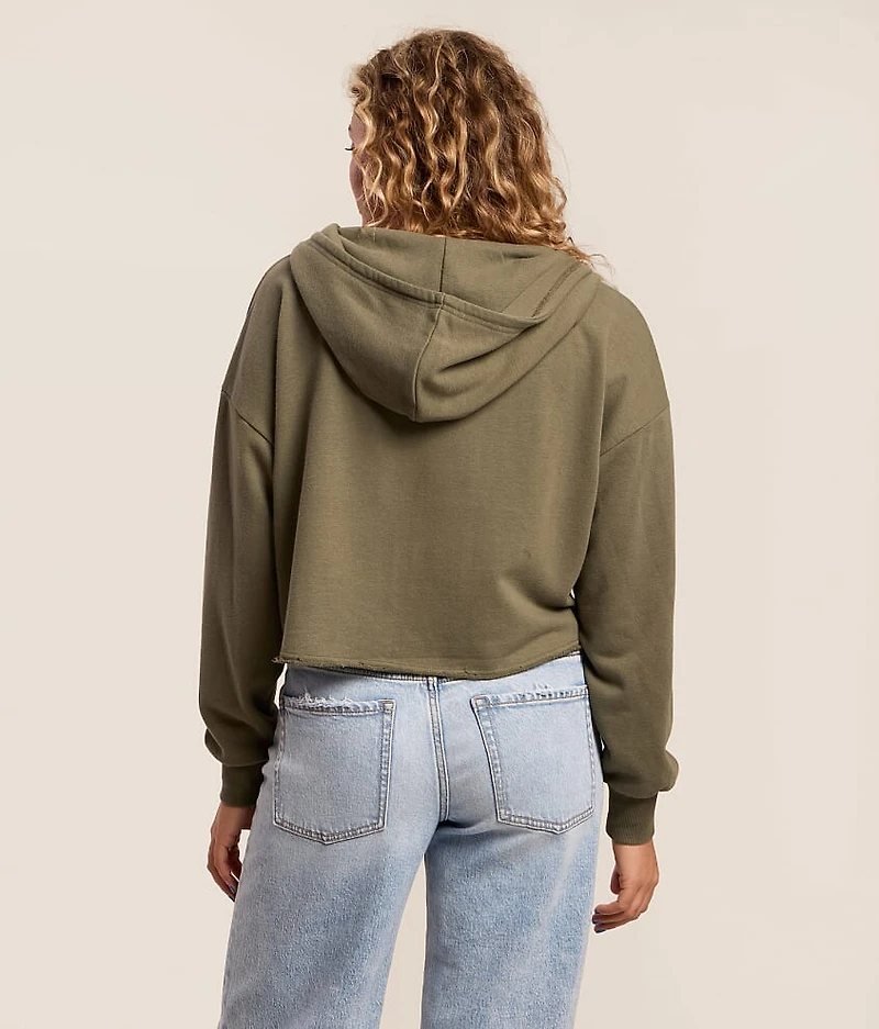 Inset Cropped Hoodie