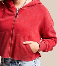 Inset Cropped Hoodie