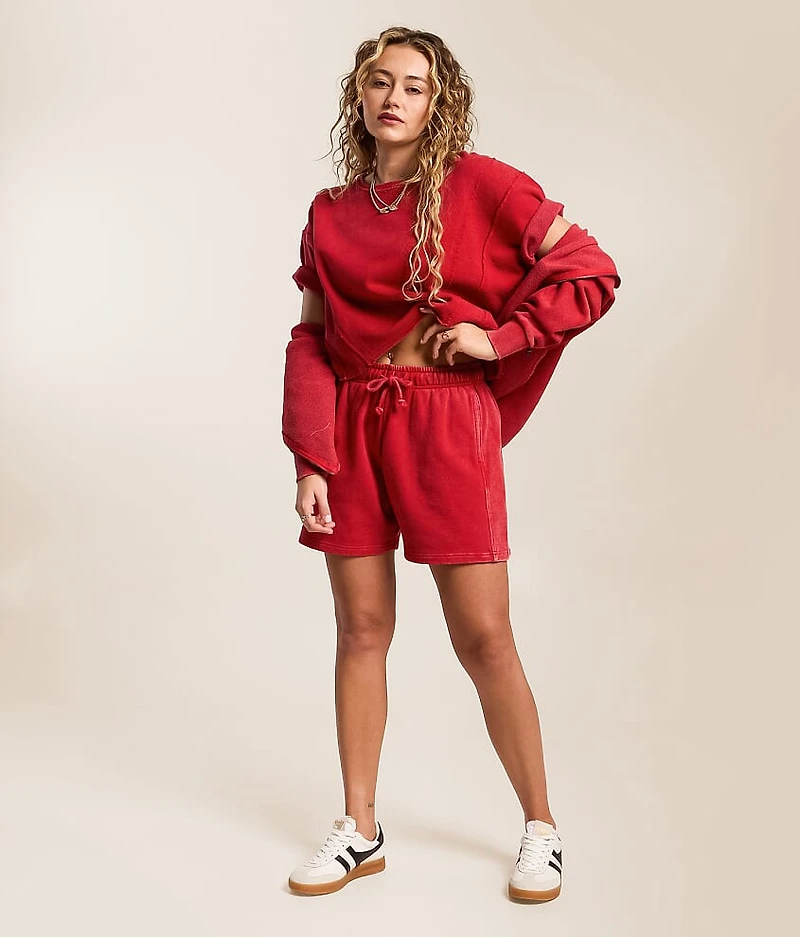 Inset Cropped Hoodie