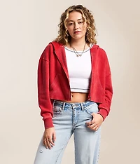 Inset Cropped Hoodie