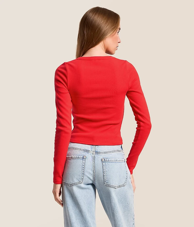 Ribbed Henley