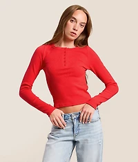 Ribbed Henley