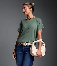 Solid Knit T-Shirt