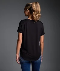 Solid Knit T-Shirt