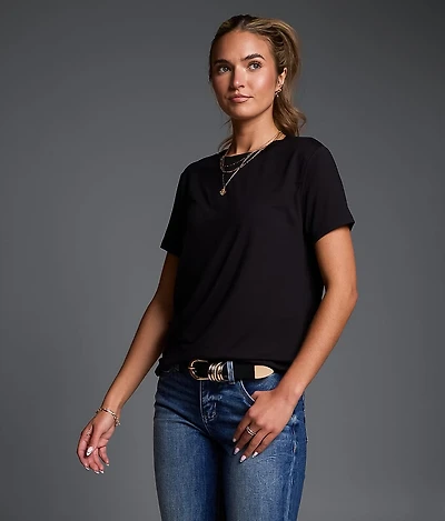 Solid Knit T-Shirt