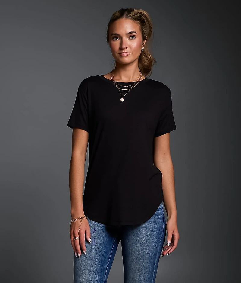 Solid Knit T-Shirt