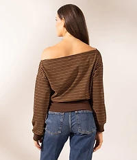 Boundless Edit - Striped Fleece Top