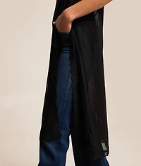 Mesh Maxi Slip Skirt