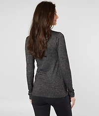 Heathered Turtleneck Top