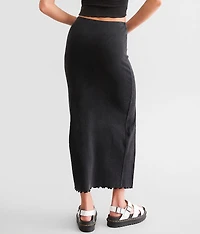 Lettuce Trim Midi Skirt