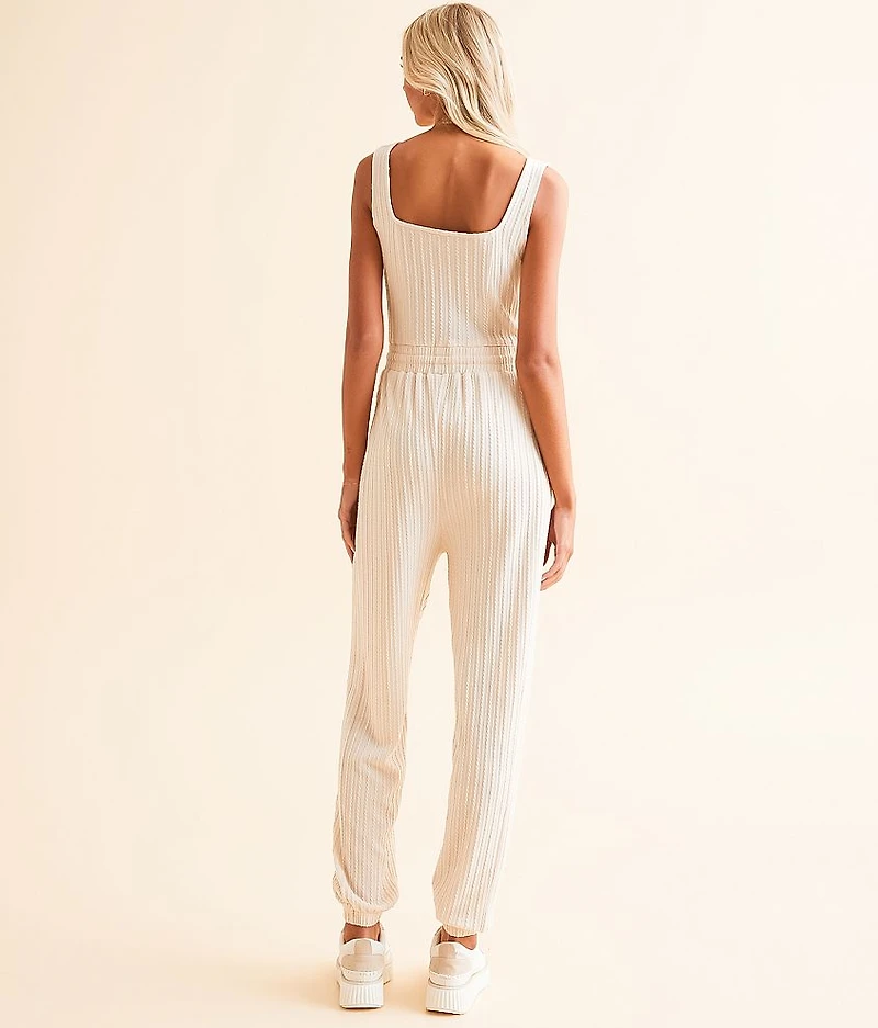 Textured Knit Jumpsuit